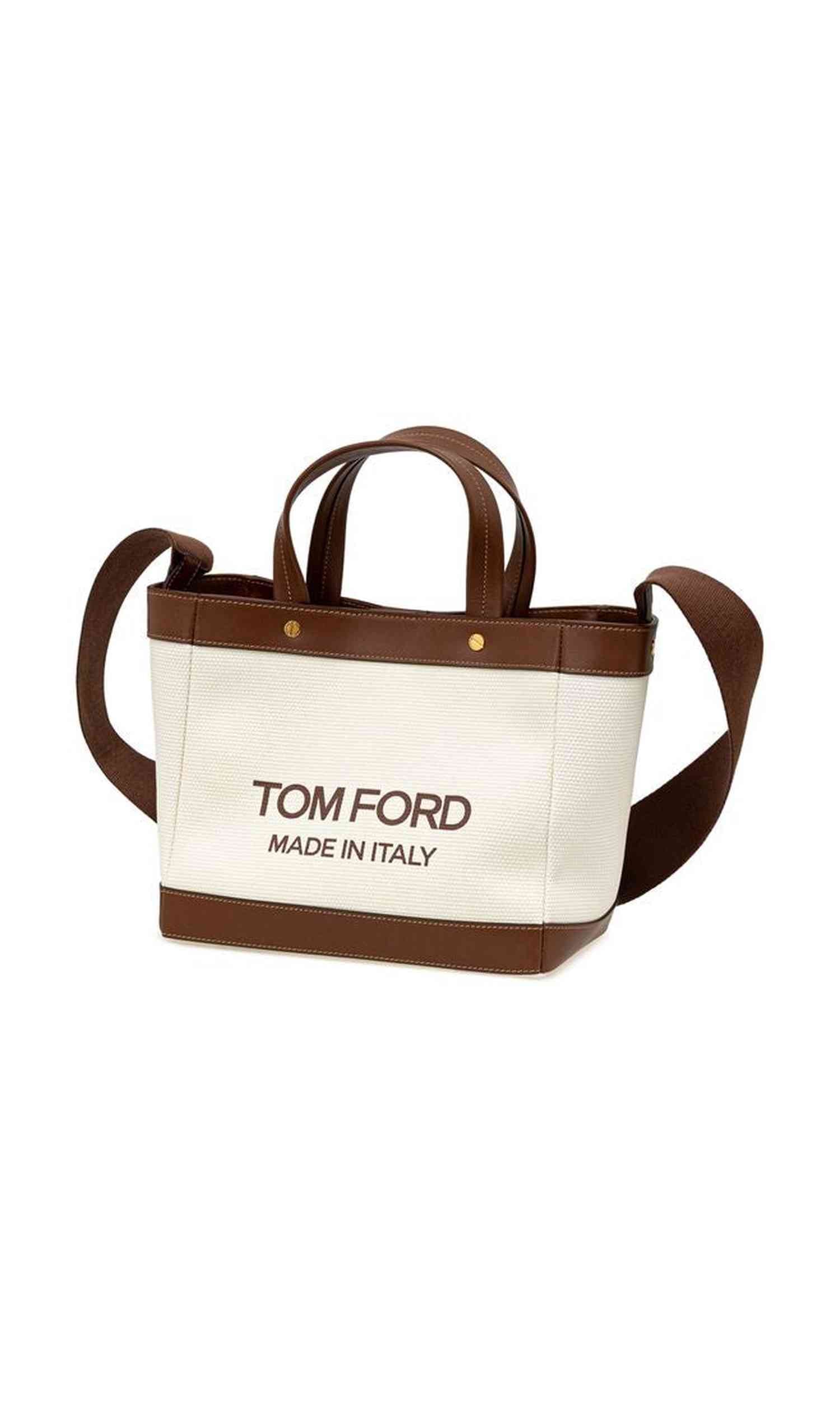 Tom Ford Beige Cotton Tote Bag Glam Steals