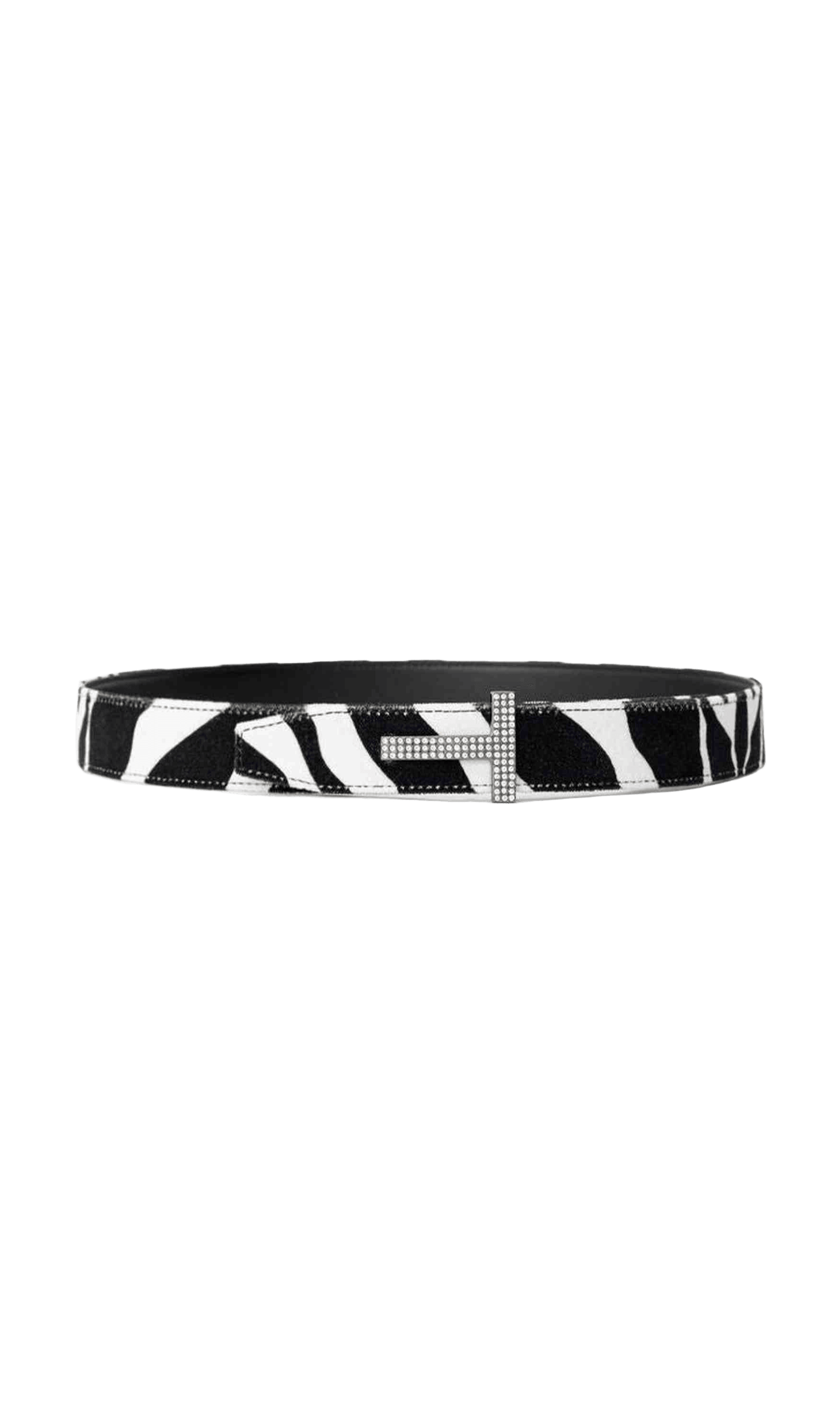 Tom Ford Black And White Leather Belt Glam Steals