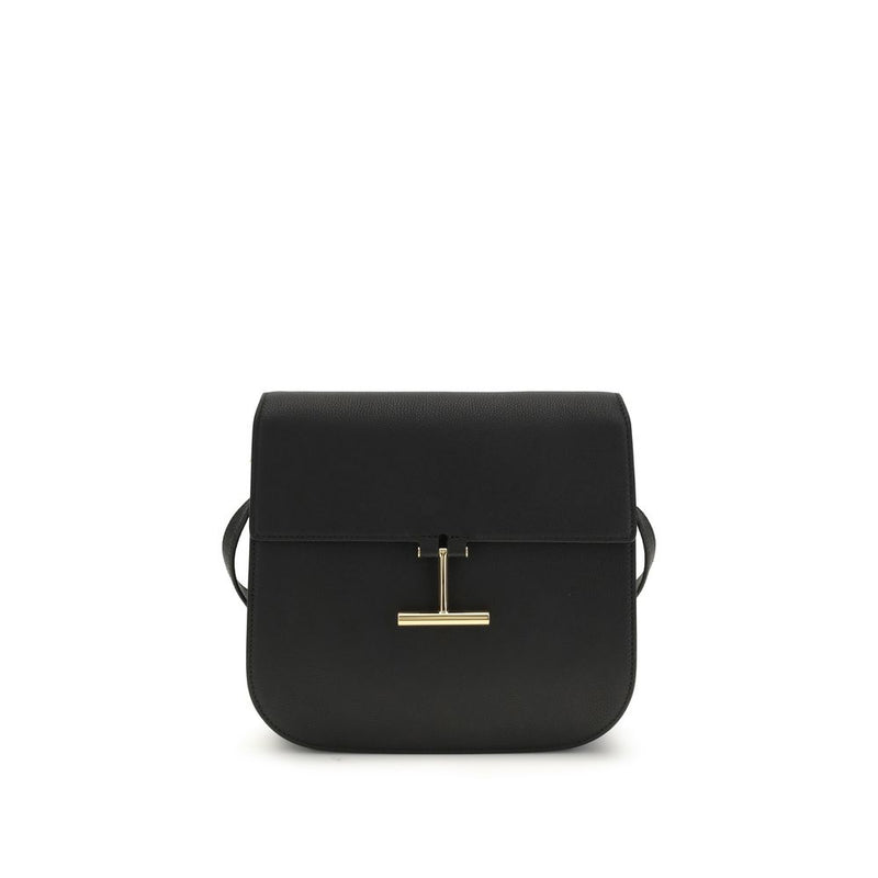 Tom Ford Black Calf Leather Bos Taurus Shoulder Bag Glam Steals