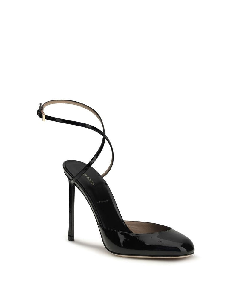 Tom Ford Black Leather Calf Bos Taurus High Heel Pumps Glam Steals