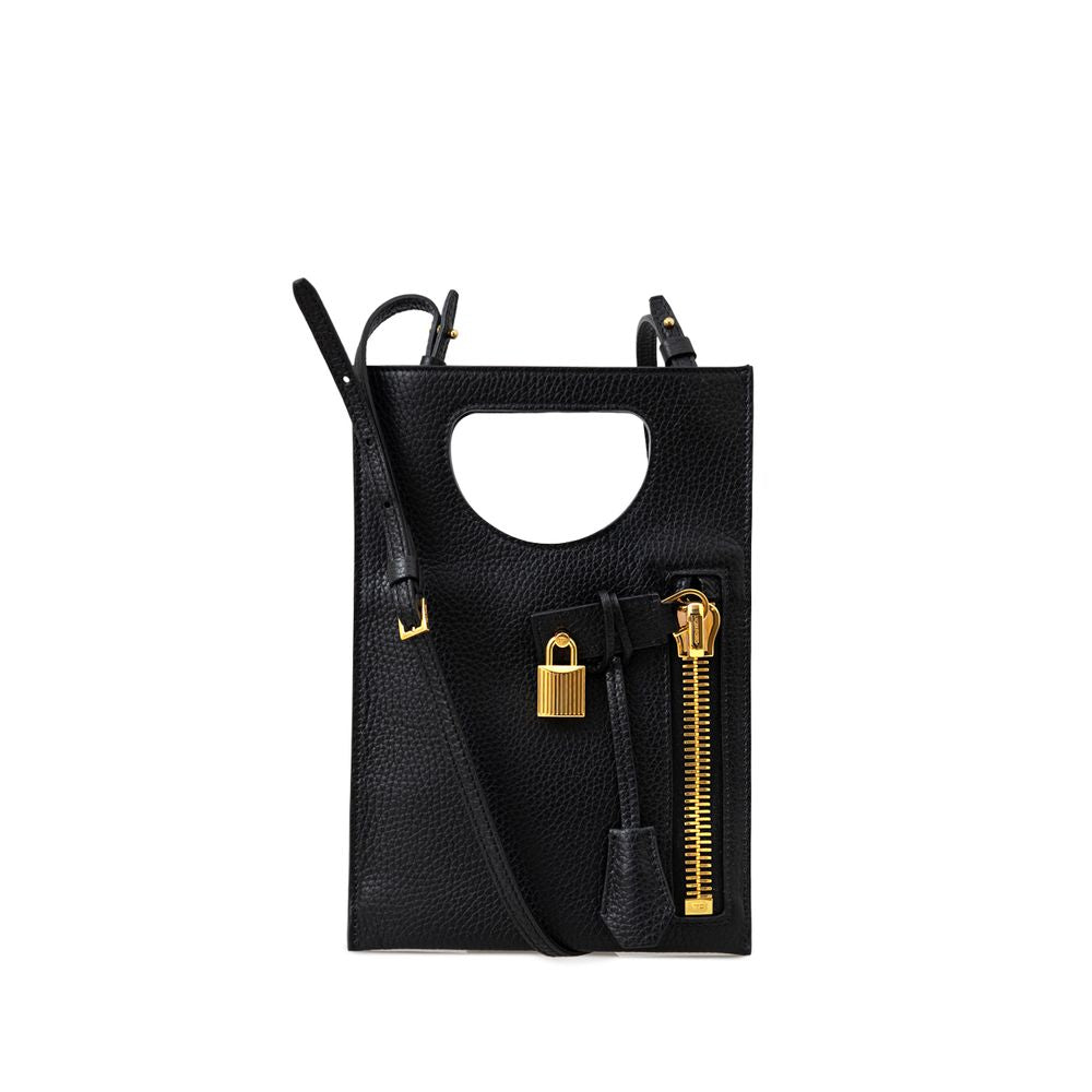 Tom Ford Black Leather Shoulder Bag Glam Steals