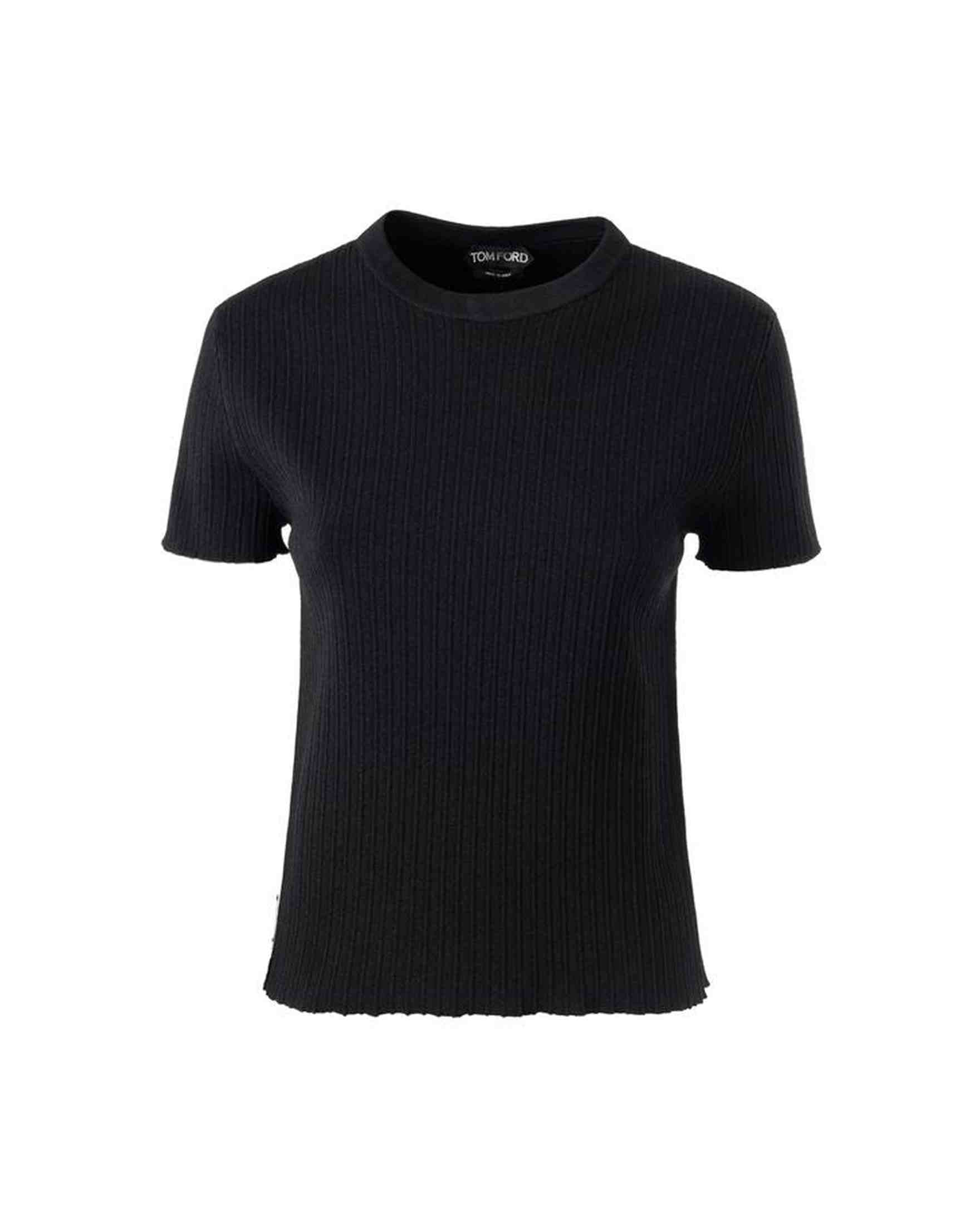 Tom Ford Black Silk T-Shirt Glam Steals