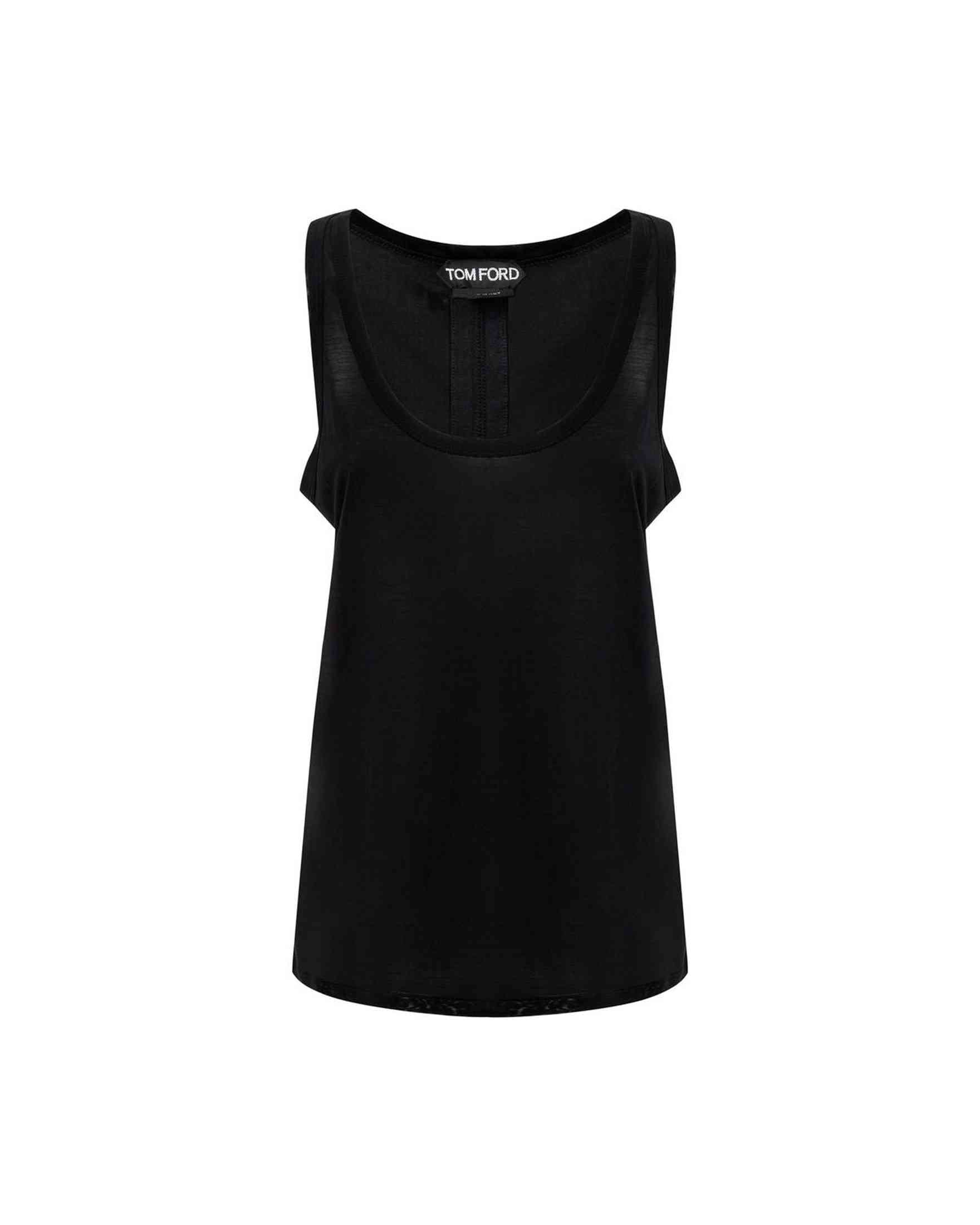 Tom Ford Black Silk Tank Top Glam Steals