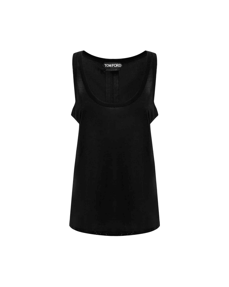 Tom Ford Black Silk Tank Top Glam Steals