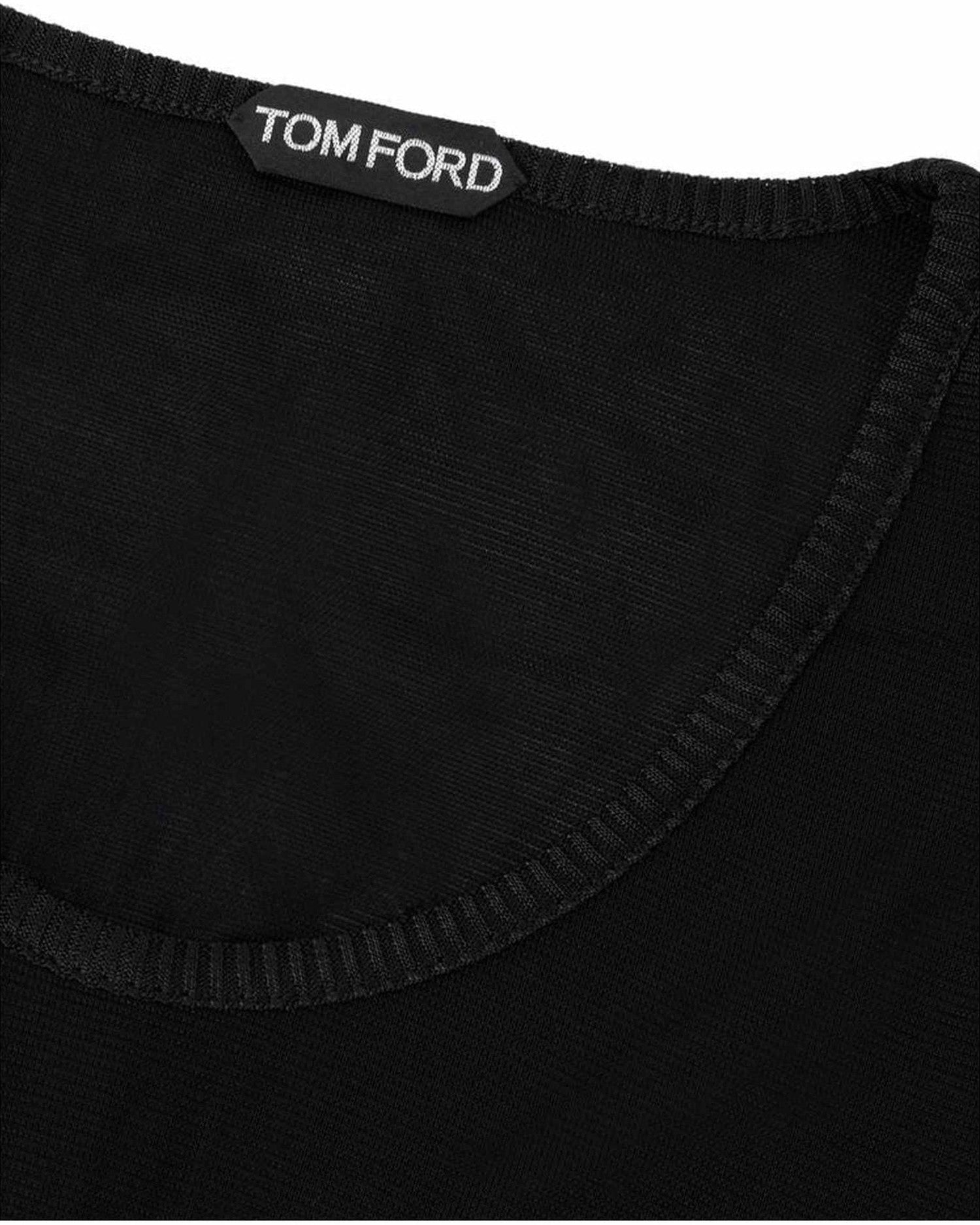 Tom Ford Black Viscose Tank Top Glam Steals