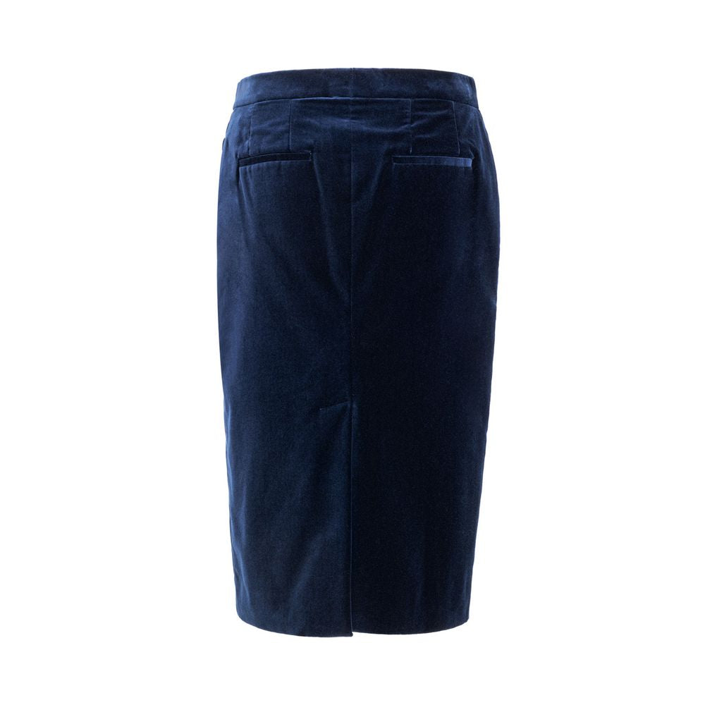 Tom Ford Blue Cotton Skirt Glam Steals