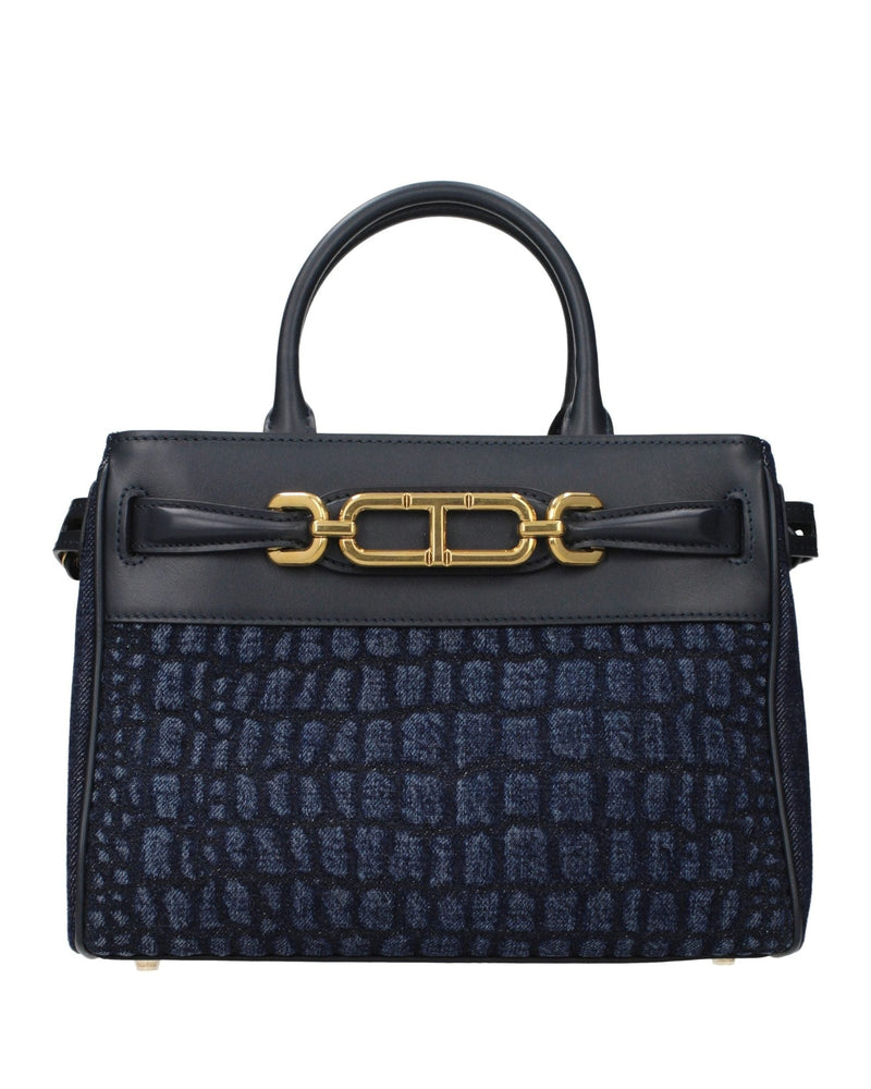 Tom Ford Blue Fabric Handbag Glam Steals