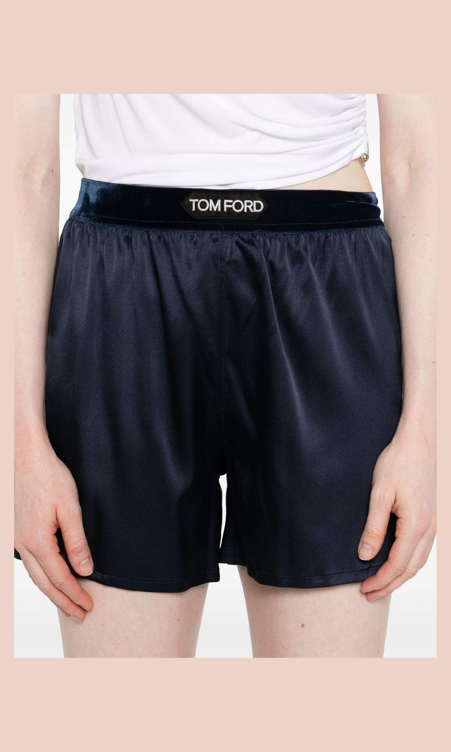 Tom Ford Blue Shorts Glam Steals