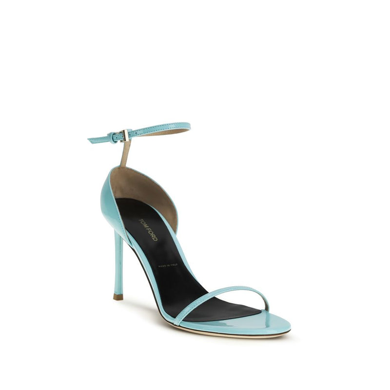 Tom Ford Blue Stiletto Heel Sandals Glam Steals