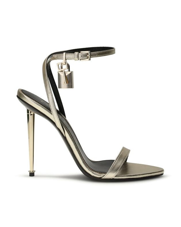 Tom Ford Gold Goatskin Stiletto Heel Heels