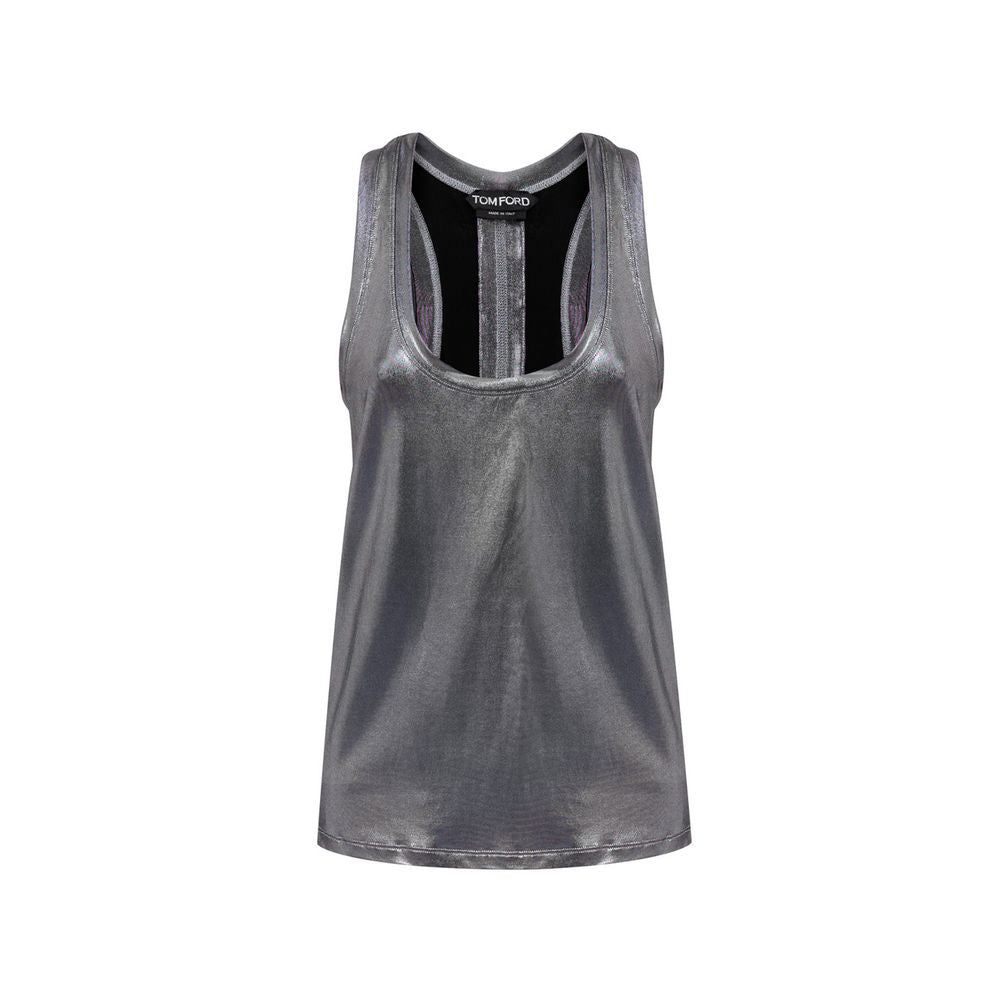 Tom Ford Gray Viscose Tank Top Glam Steals
