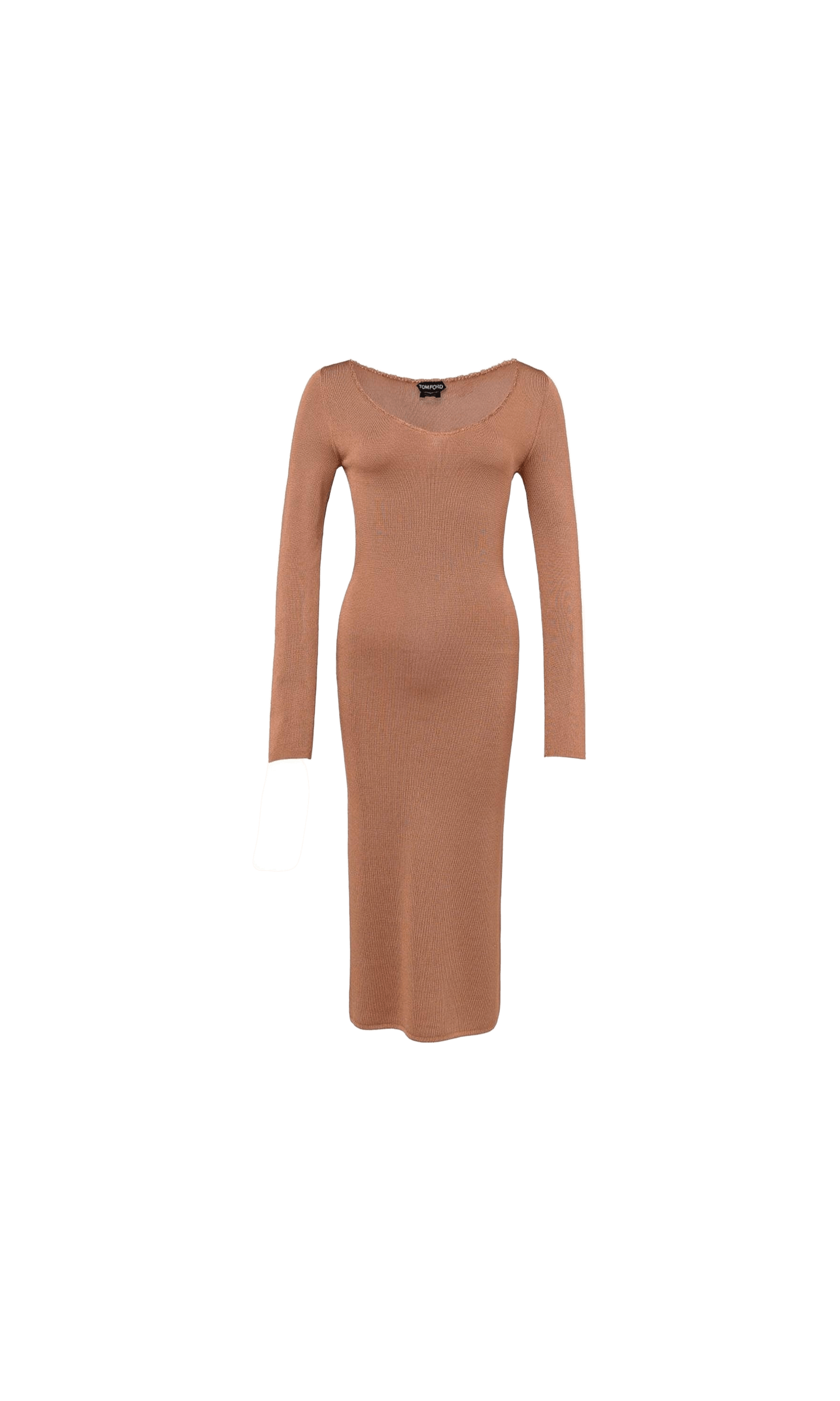 Tom Ford Orange Viscose Long Glam Steals