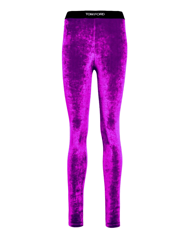 Tom Ford Purple Viscose Leggings Glam Steals