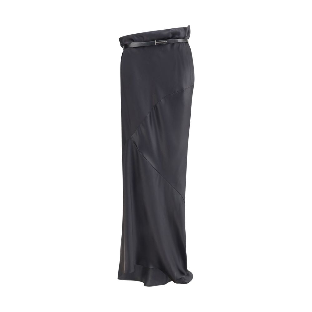 Tom Ford Silk Satin Long Skirt Glam Steals