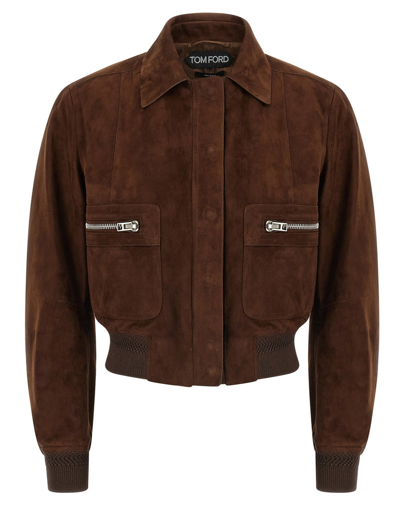 Tom Ford Suede Bomber Jacket Glam Steals