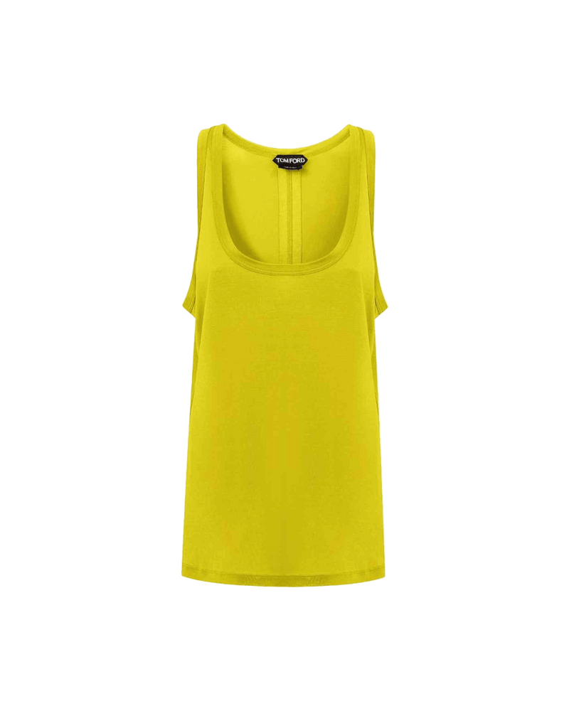 Tom Ford Yellow Silk Tank Top Glam Steals