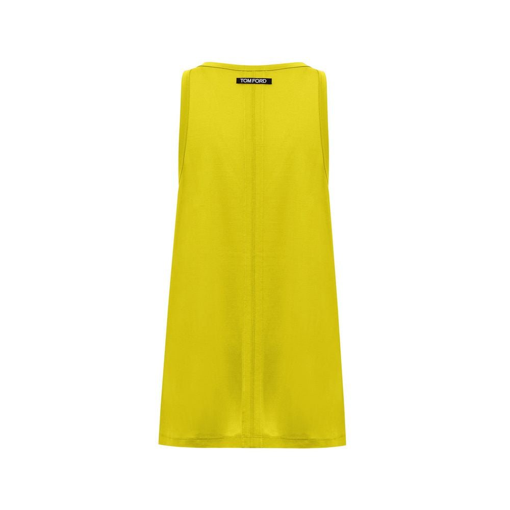 Tom Ford Yellow Silk Tank Top Glam Steals