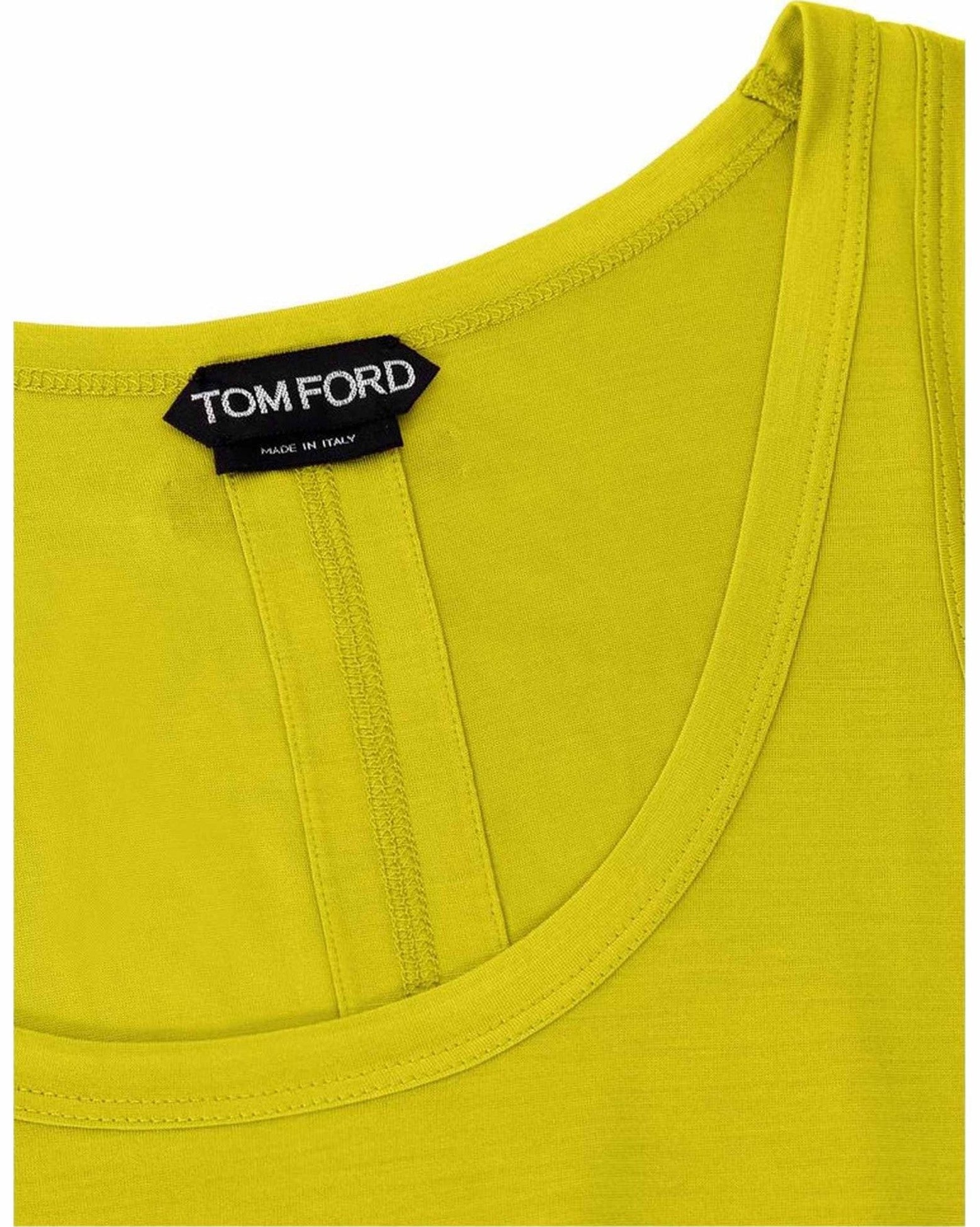 Tom Ford Yellow Silk Tank Top Glam Steals