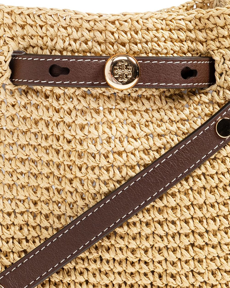 Tory Burch Romy Straw Bucket Bag Glam Steals
