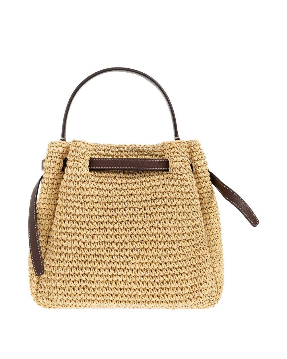 Tory Burch Romy Straw Bucket Bag Glam Steals