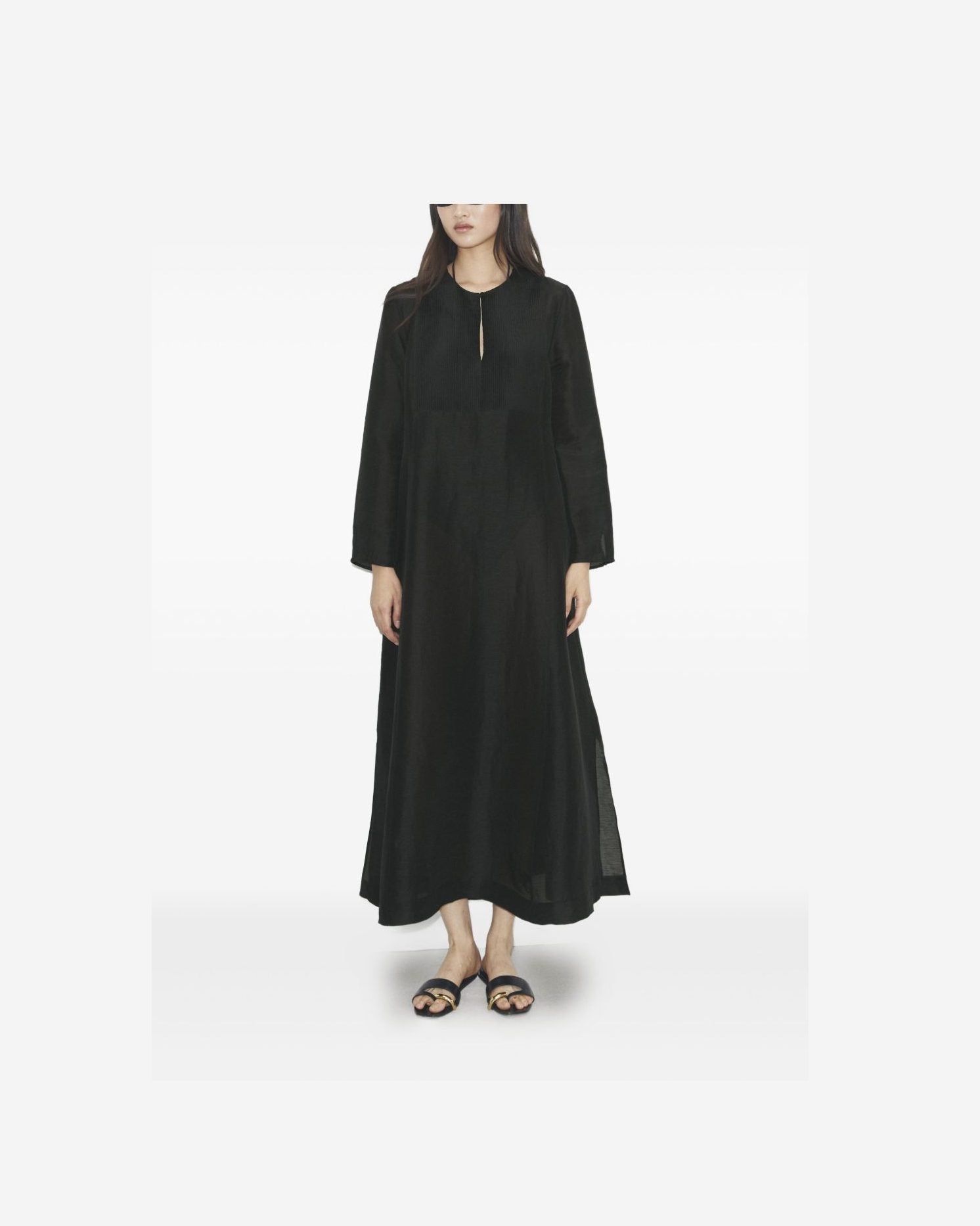 Tory Burch Black Kaftan Dresses