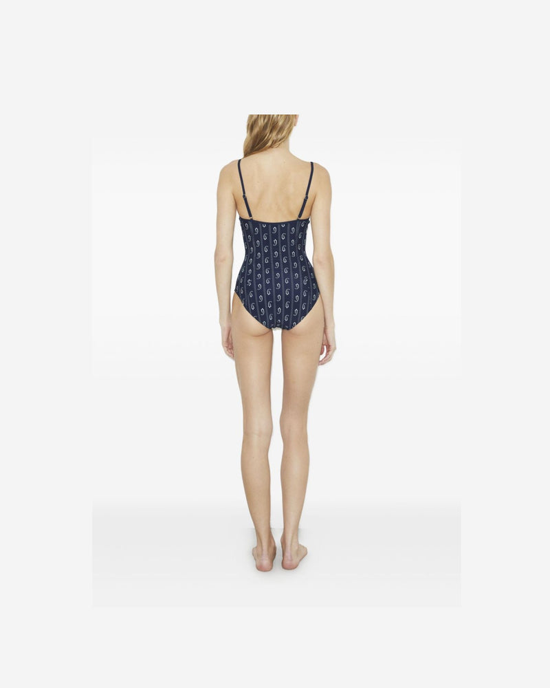 Tory Burch Blue One-Piece Swimsuit Glam Steals