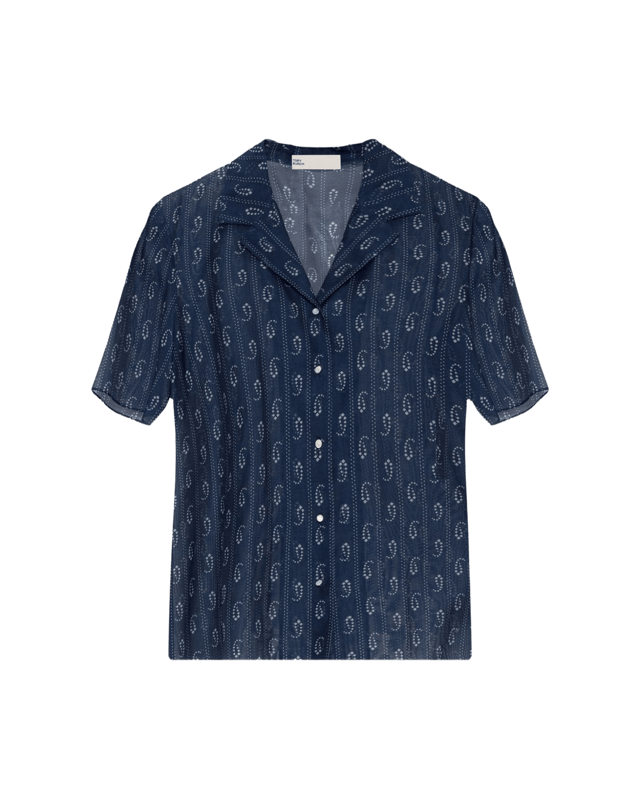 Tory Burch Blue Shirt Glam Steals