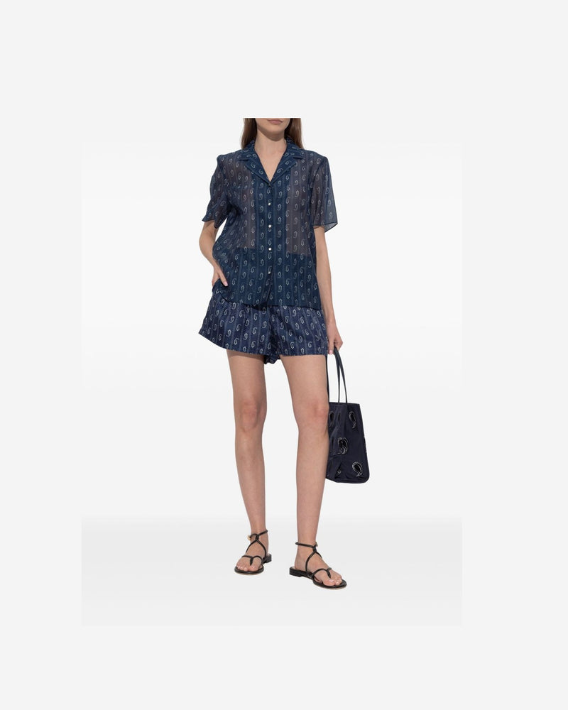 Tory Burch Blue Shirt Glam Steals