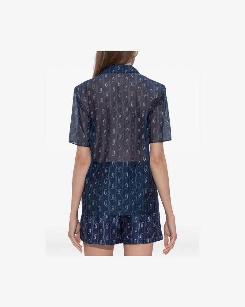 Tory Burch Blue Shirt Glam Steals