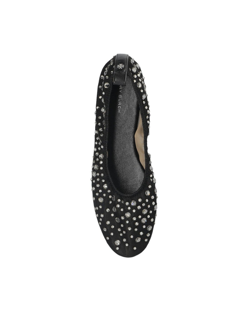 Tory Burch Crystal Embellished Ballerina Shoes Flats