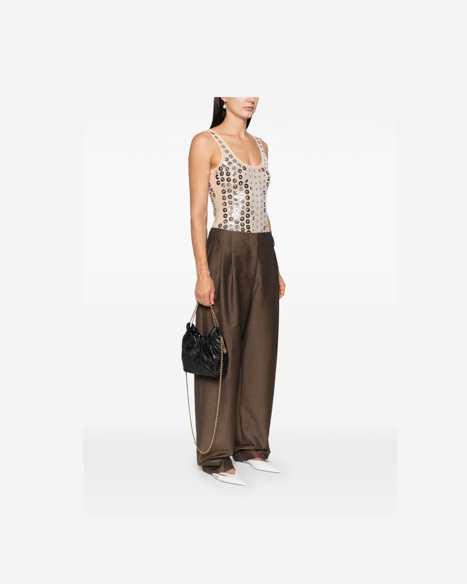 Tory Burch Fleming mini leather hobo bag Glam Steals