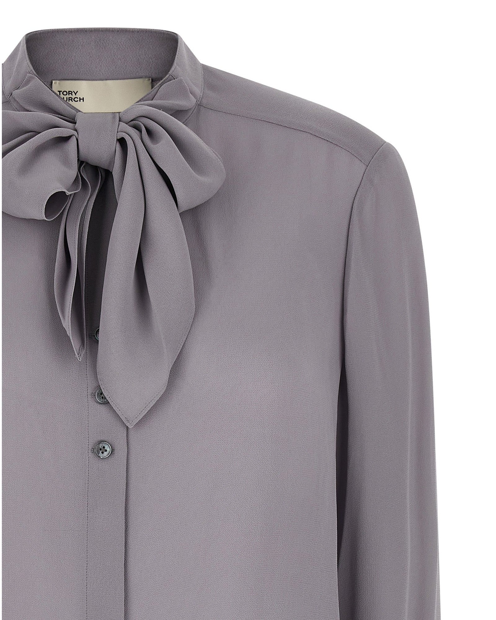 Tory Burch Georgette Bow Blouse Shirts