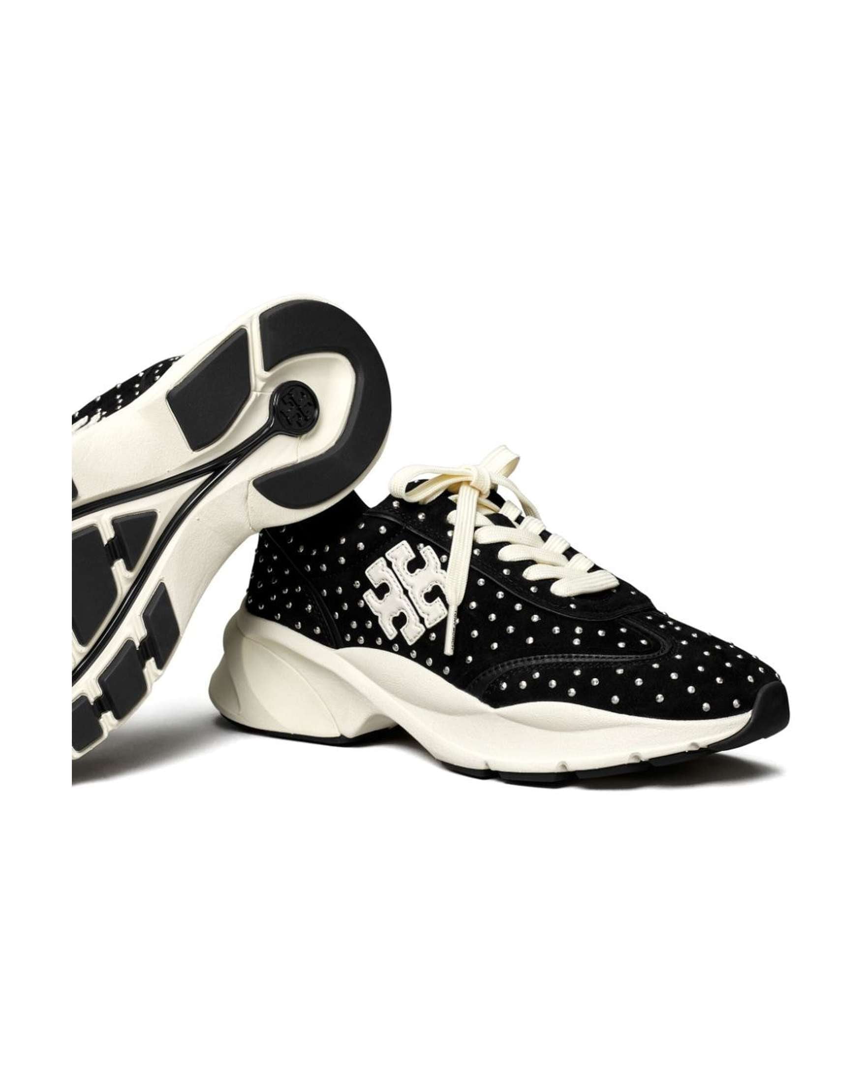 Tory Burch Good Luck Studded Trainers Glam Steals