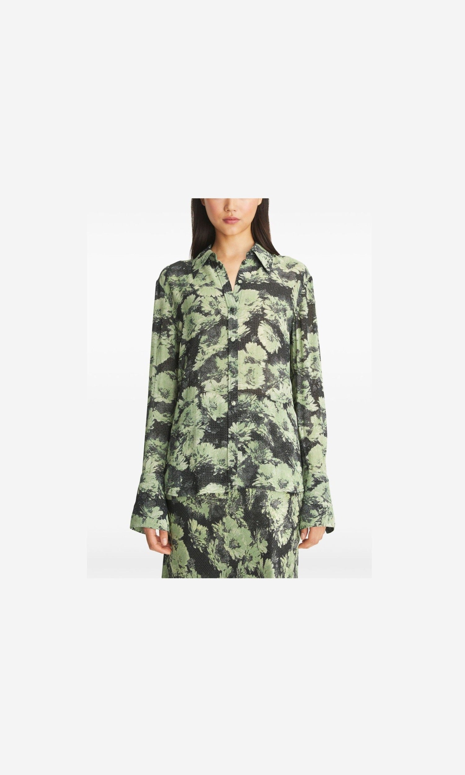 Tory Burch Green Shirt Glam Steals