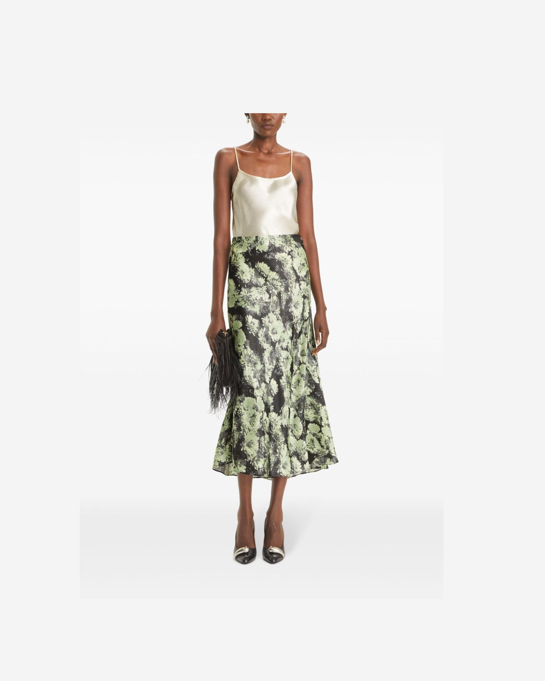 Tory Burch Green Skirt Glam Steals