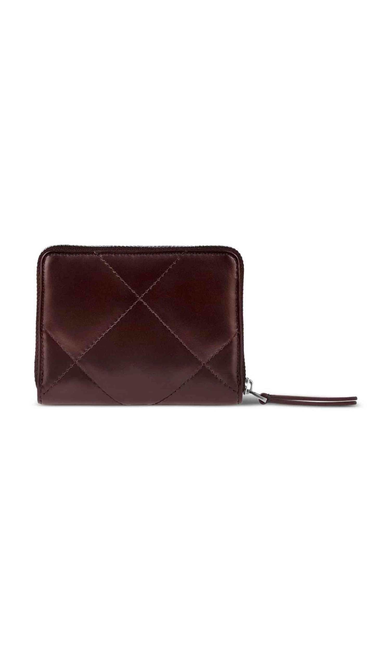 Tory Burch Kira Small Wallet with Diamond Quilting and Full Zip Closure Glam Steals