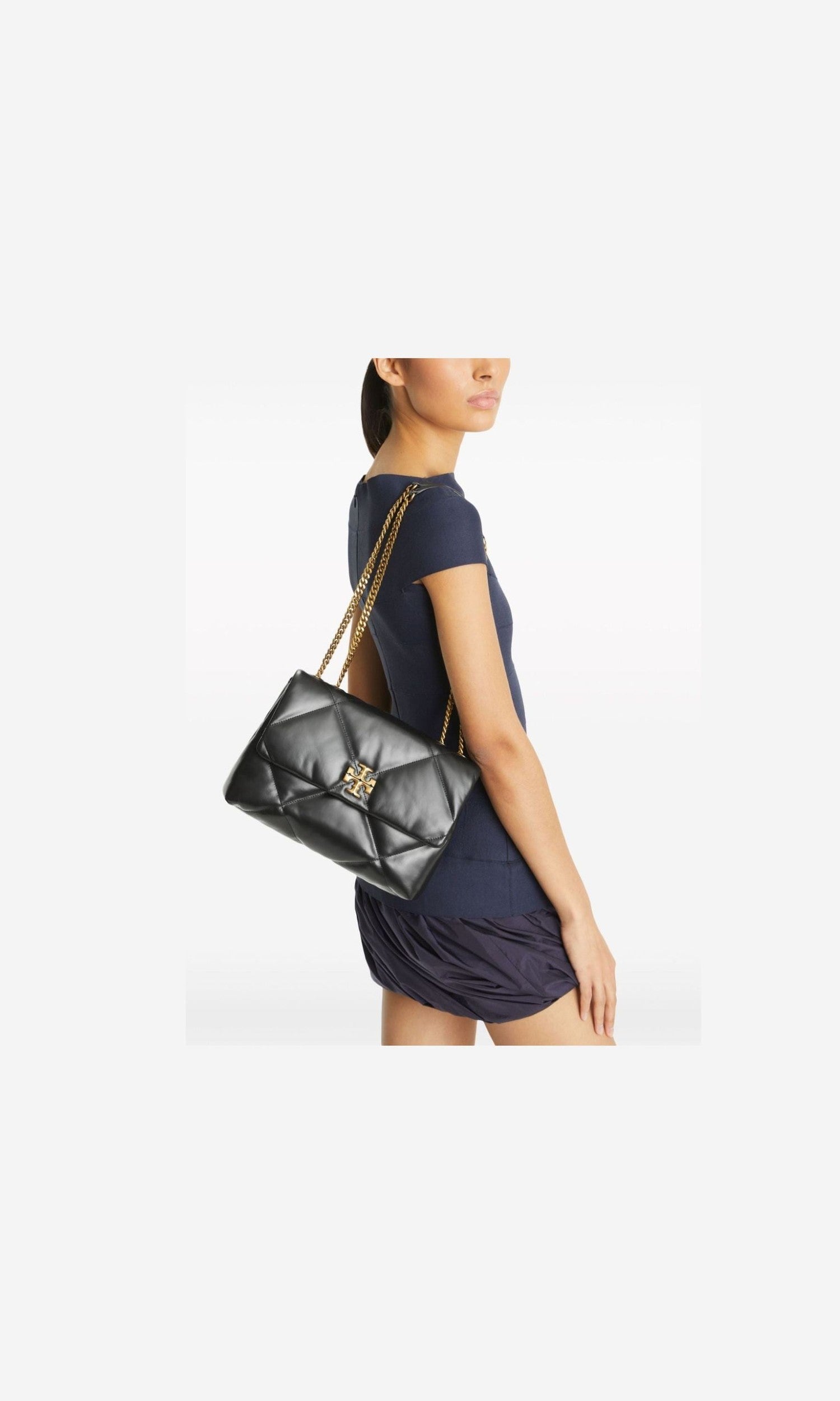 Tory Burch Leather Kira Diamond Shoulder Bag Glam Steals