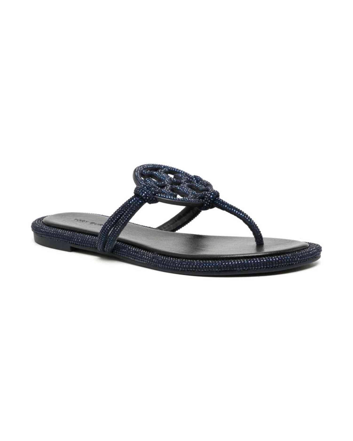 Tory Burch Leather Miller Thong Sandals Glam Steals