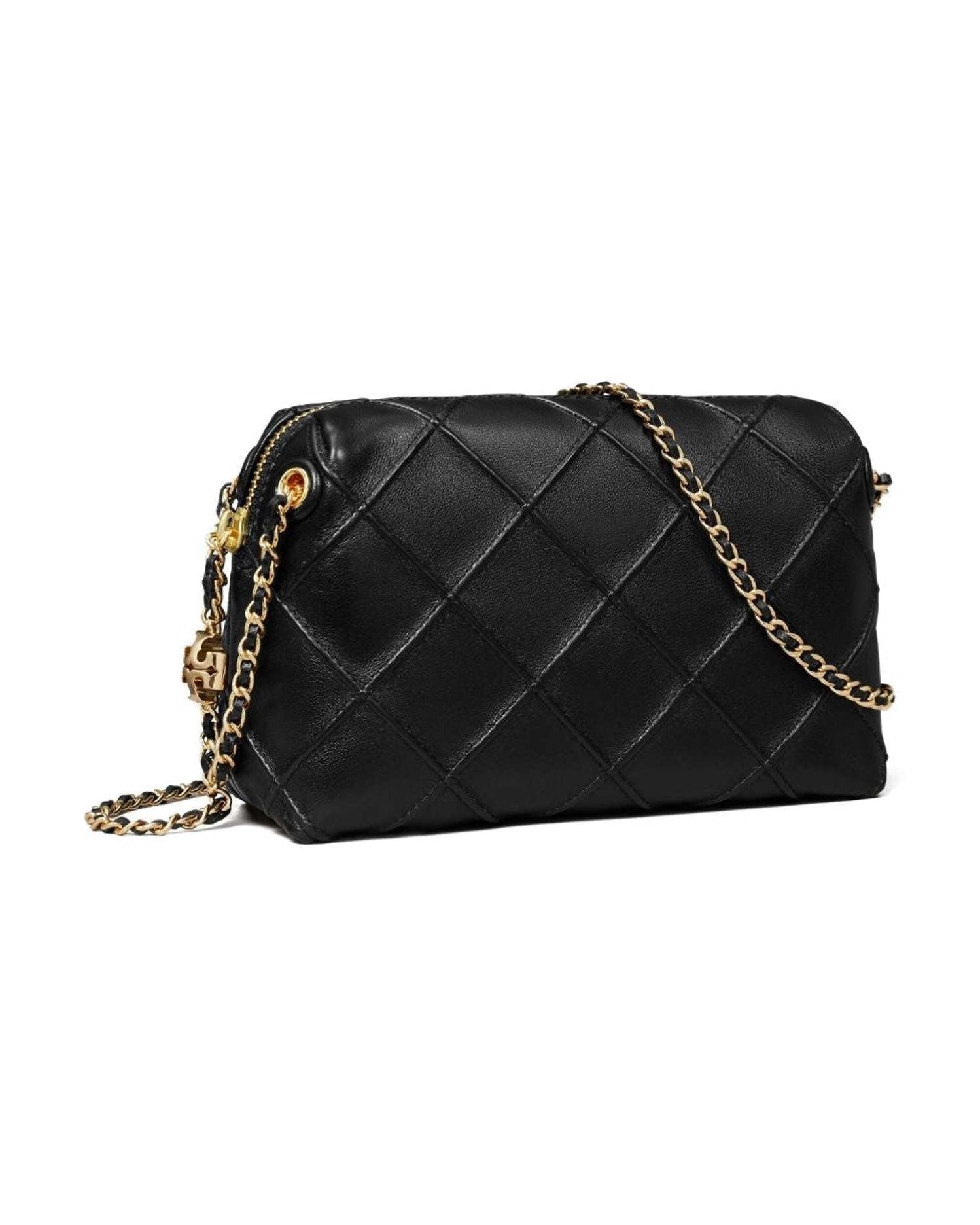 Tory Burch Leather Small Fleming Crossbody Bag Glam Steals