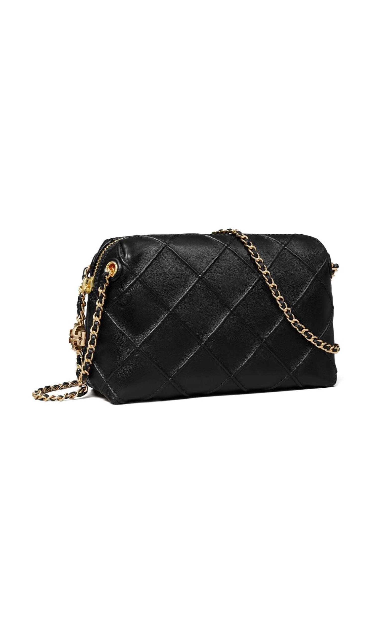 Tory Burch Leather Small Fleming Crossbody Bag Glam Steals