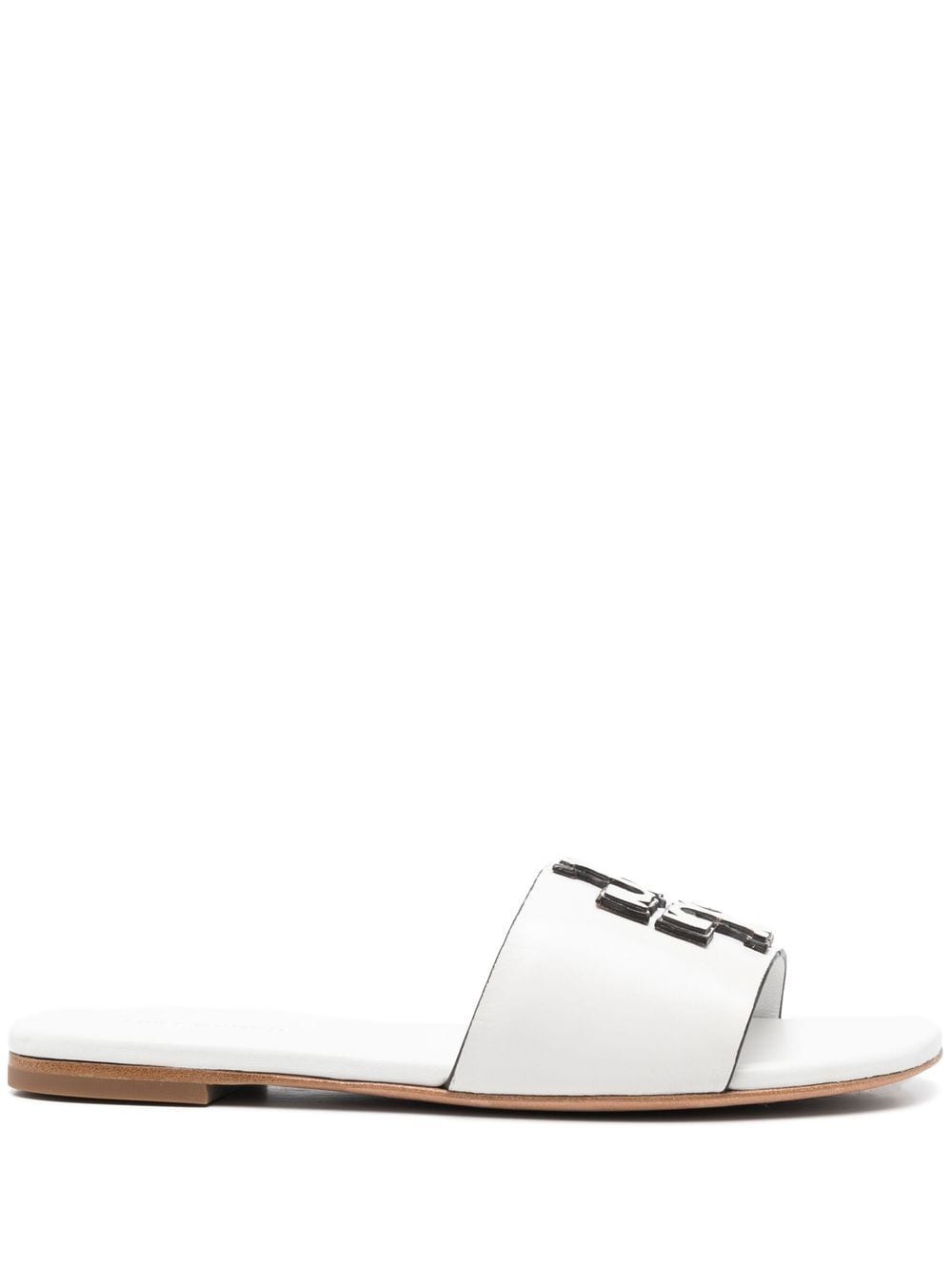 Tory Burch Logo Embossed Slides Glam Steals