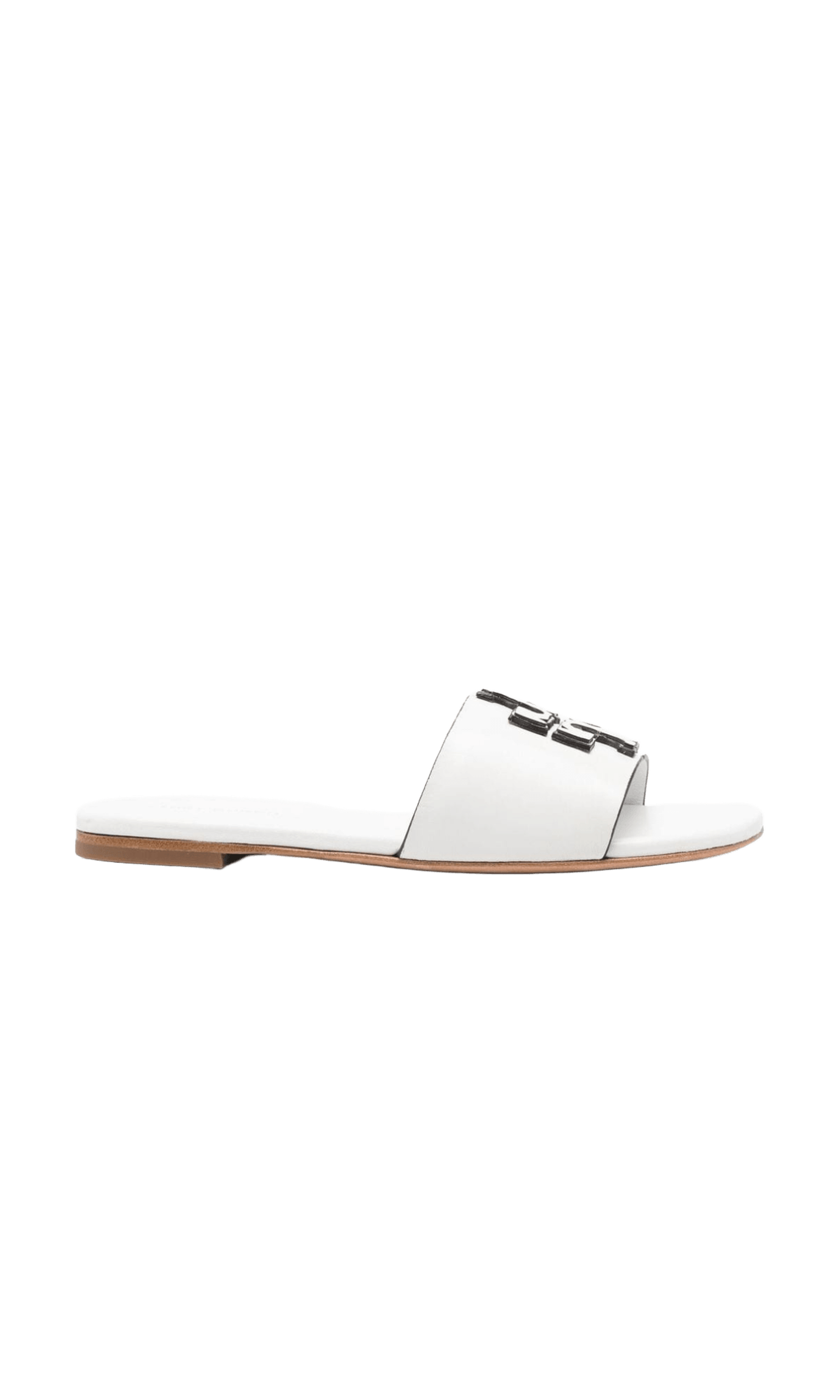 Tory Burch Logo Embossed Slides Glam Steals