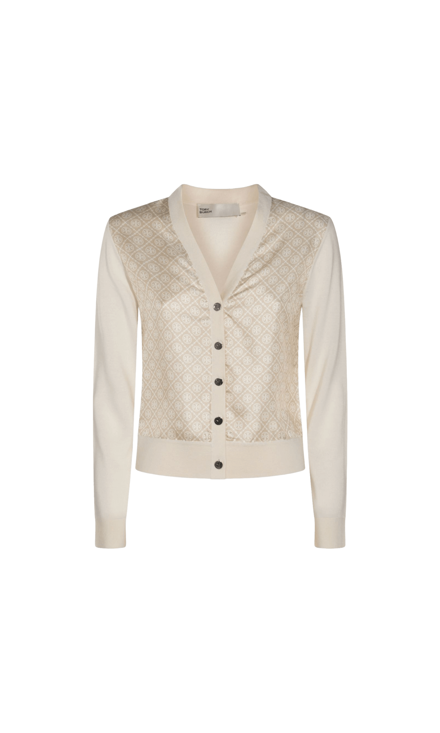 Tory Burch Silk T Monogram Cardigan Glam Steals