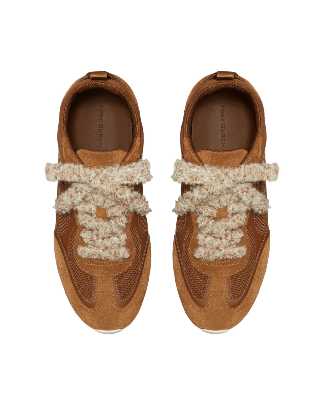 Tory Burch Sneakers Leather Brown Glam Steals