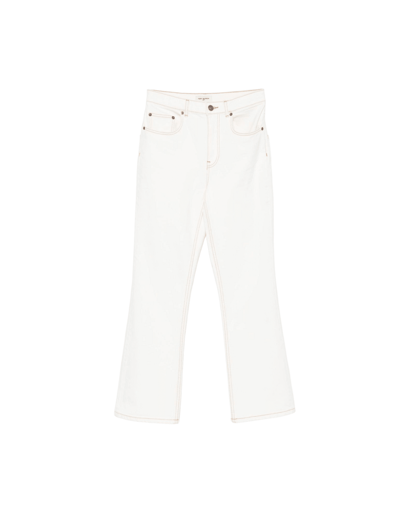 Tory Burch White Denim Jeans Glam Steals
