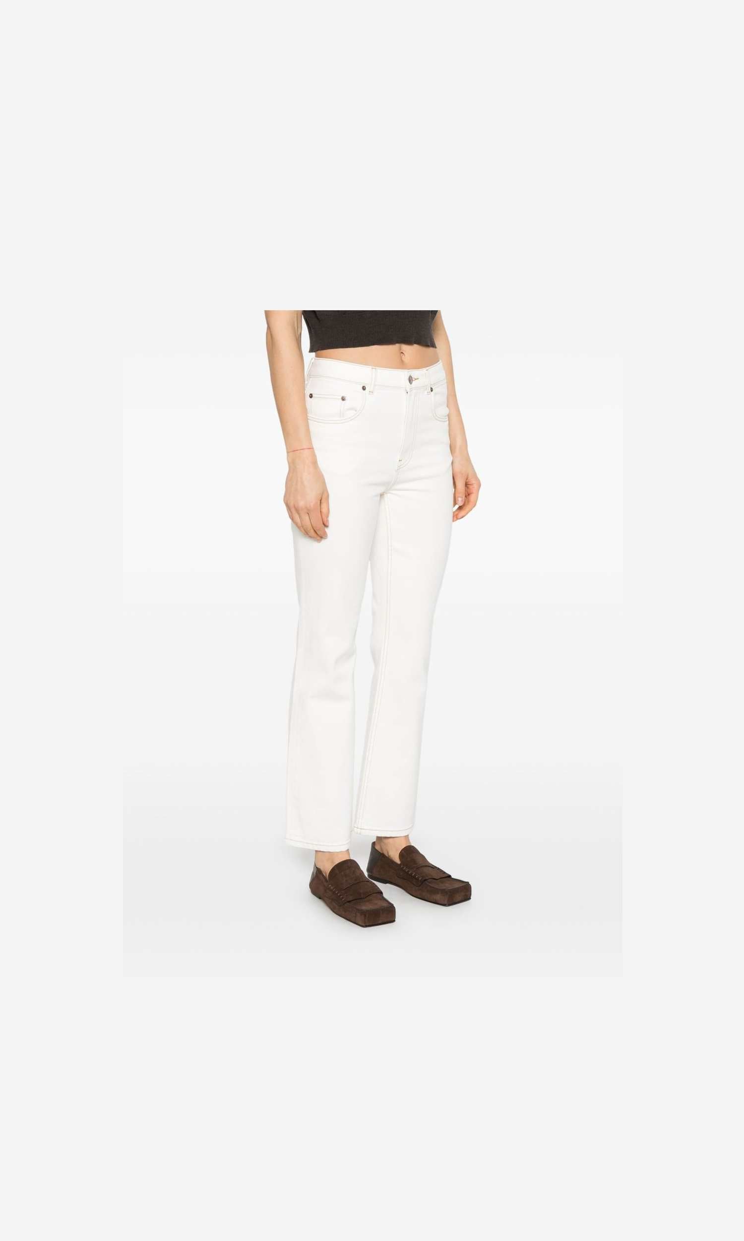 Tory Burch White Denim Jeans Glam Steals