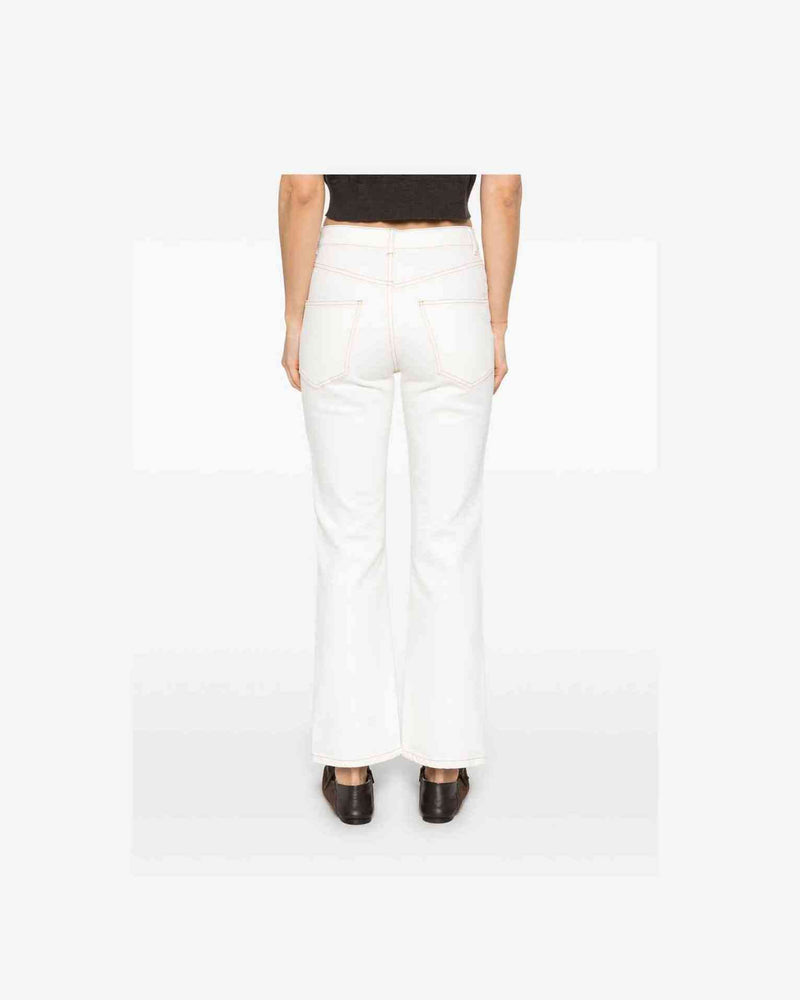 Tory Burch White Denim Jeans Glam Steals