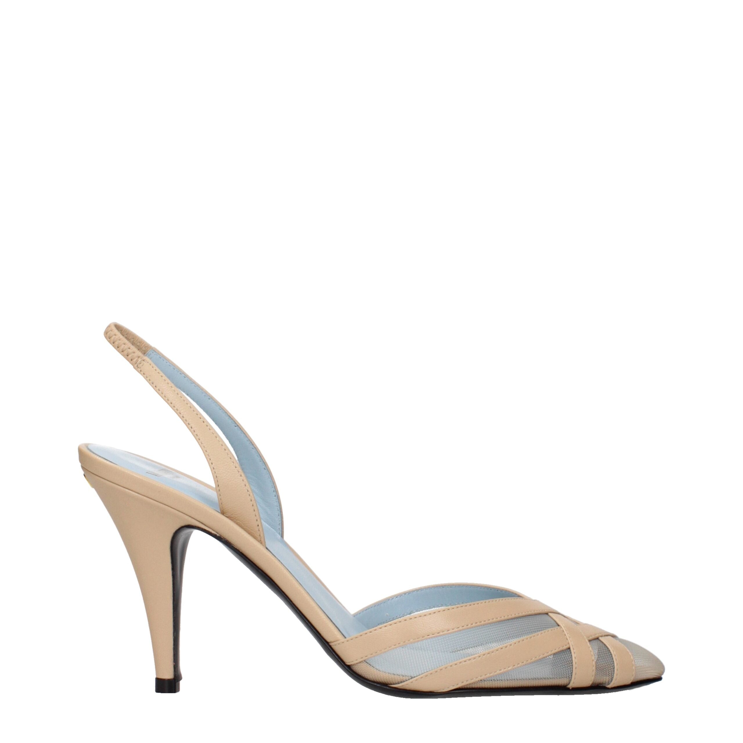 Valentino Beige Leather Garavani Stiletto Heels Sandals Glam Steals