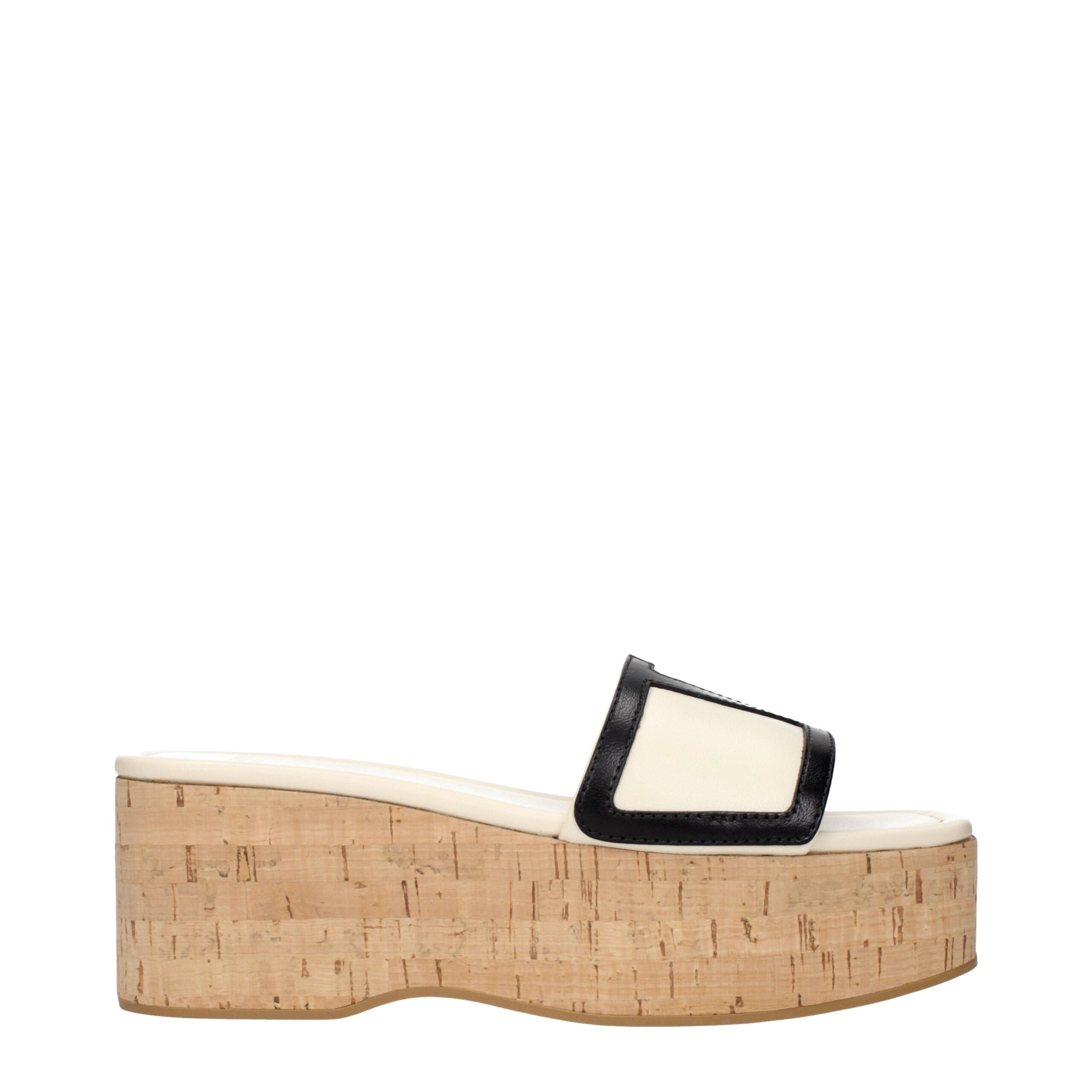 Valentino Beige Leather Garavani Wedges Sandals Glam Steals
