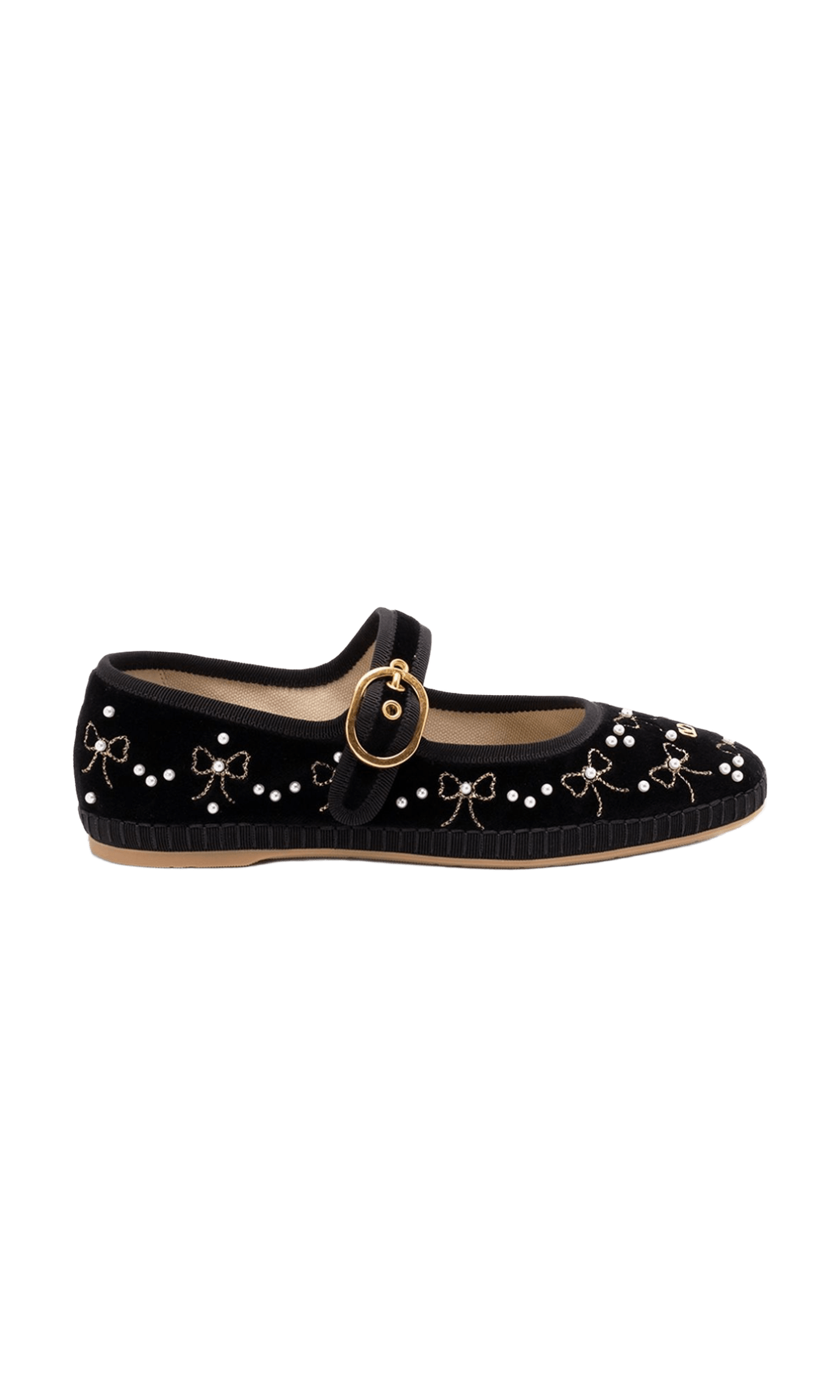 Valentino Black Garavani Flat Shoes Glam Steals